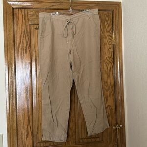 Jcrew linen seaside pants